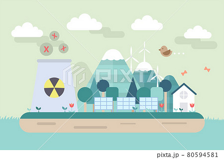 自然 環境保護 イラスト 80594581