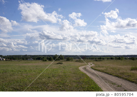 Sand Road In The Field 80595704