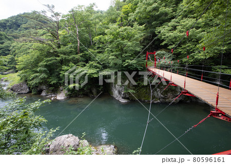 ［宮城県］小原温泉　吊り橋 80596161