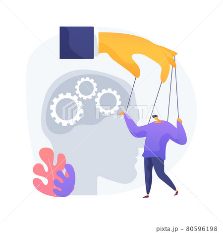 Psychological manipulation abstract concept vector illustration. 80596198
