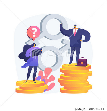 Gender discrimination abstract concept vector illustration. Gender discrimination abstract concept vector illustration. 80596211