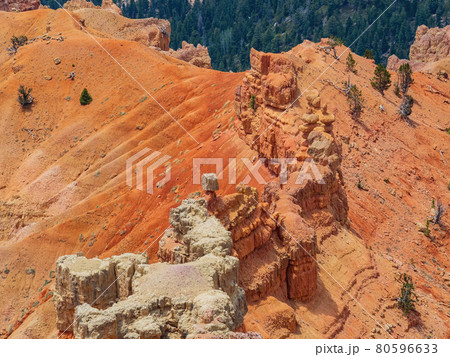 Aerial view of the beautiful Cedar Breaks National Monument 80596633