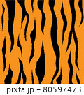 虎の模様のイラスト 80597473