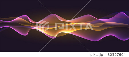 Flowing abstract pattern. Glowing lines blending 80597604