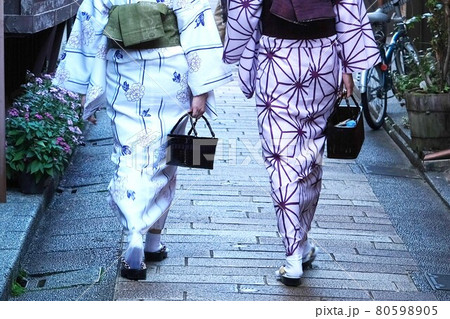 金沢ひがし茶屋街をレンタルの着物で散歩を楽しむ女子旅 80598905