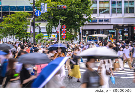 日本の東京都市景観 4千超…戦慄の東京4058人。五輪狂行、渋谷の人流大爆発は止まらない＝7月31日 80600036