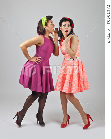 Beautiful women talking . Beautiful women talking . 80601872
