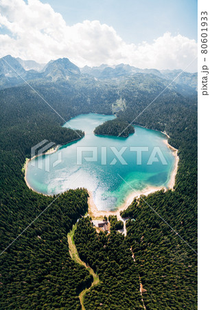 Black Lake in Montenegro, in the Durmitor National Park in Zabljak 80601933