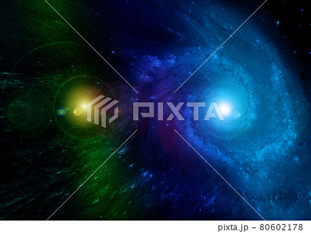 galaxy in a free space. 3D rendering galaxy in a free space. 3D rendering 80602178