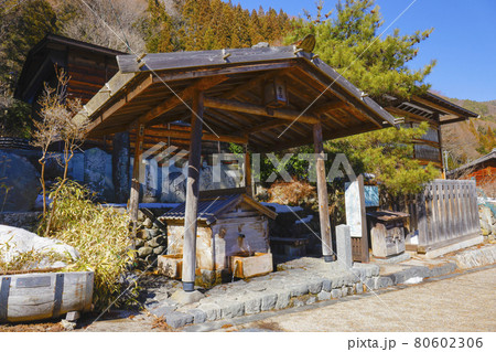 【長野県】中山道　奈良井宿　水場 80602306