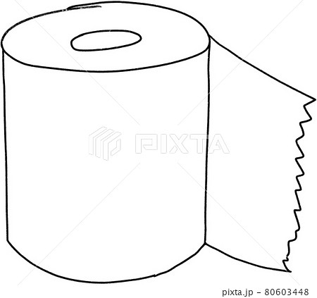 衛生紙（畫線）-插圖素材[80603448] - PIXTA圖庫