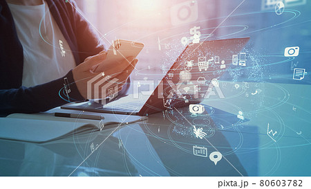 モバイルネットワーク　IoT　ICT 80603782