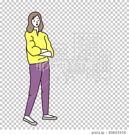 Business woman full body pose vector illustration - Stock Illustration ...
