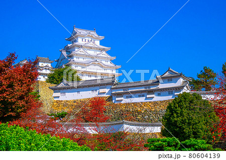 秋の姫路城 80604139