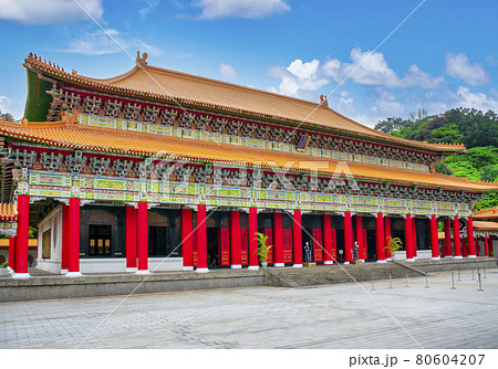 台湾　台北中山区　忠烈祠(ちゅうれつし)　大殿 80604207