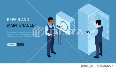 Repair Service Horizontal Banner 80606657