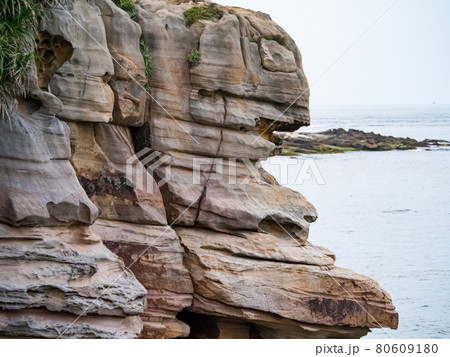 Volcanic rock at Beach in Taiwan. Volcanic rock at Beach in Taiwan. 80609180