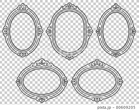 ornate oval frame illustration