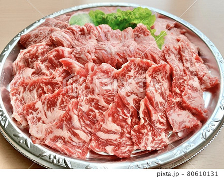 おうち焼肉イメージ　写真素材 80610131