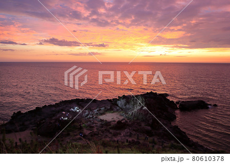 夕陽と十六羅漢岩 夕陽と十六羅漢岩 80610378