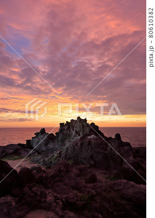 夕陽と十六羅漢岩 夕陽と十六羅漢岩 80610382