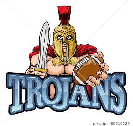 Trojan Spartan American Football Sports Mascot 80610527