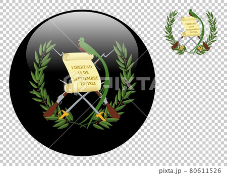 Coat of arms of Guatemala vector illustration on a transparent background Coat of arms of Guatemala vector illustration on a transparent background 80611526