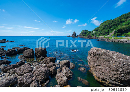 越前海岸(呼鳥門/こちょうもん)福井県 2021年夏撮影 越前海岸(呼鳥門/こちょうもん)福井県 2021年夏撮影 80611859