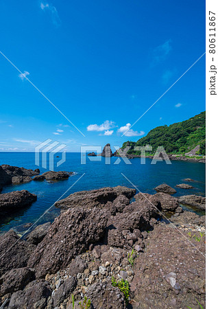 越前海岸(呼鳥門/こちょうもん)福井県 2021年夏撮影 越前海岸(呼鳥門/こちょうもん)福井県 2021年夏撮影 80611867