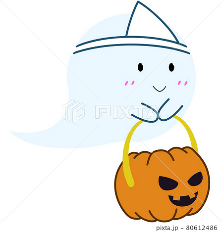 ハロウィンに参加したい日本のお化けのイラスト 80612486