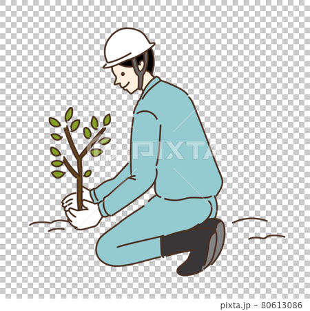 林業 イラスト 植林 植樹のイラスト素材 林業 イラスト 植林 植樹のイラスト素材