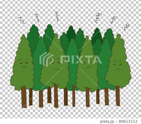 林業　森のイラスト 80613112