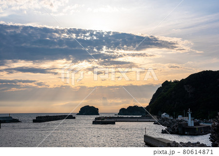 《和歌山》雑賀埼の夕景 80614871