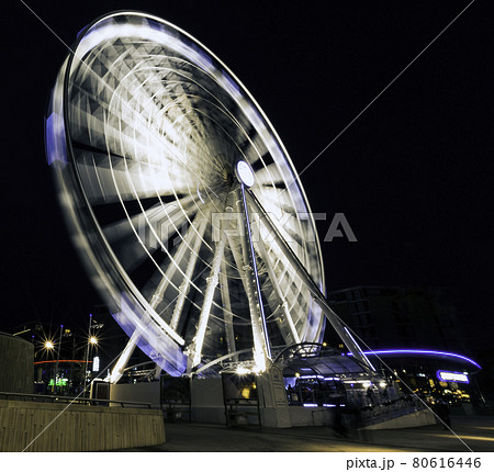 Echo Wheel of Liverpool by night 80616446