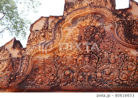 アンコールワット遺跡群・至宝・バンテアイスレイ遺跡／カンボジアの風景 80616653