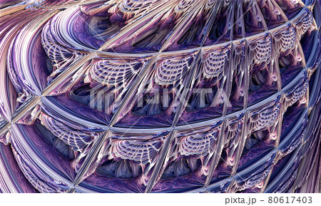 abstract fractal background in blue tones 3d render 80617403