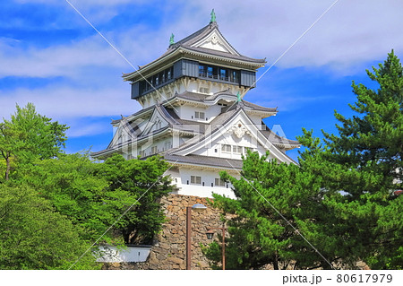 【福岡県】晴天下の小倉城天守閣 【福岡県】晴天下の小倉城天守閣 80617979