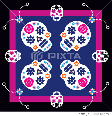 Mexican bandana with skullls 1 Mexican bandana with skullls 1 80618279