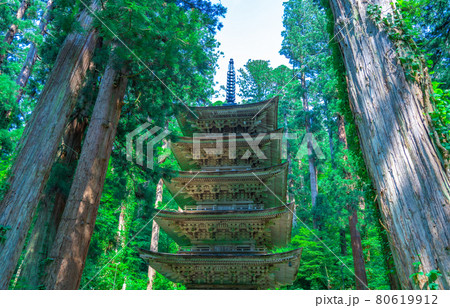 羽黒山　五重塔（山形県鶴岡市） 80619912