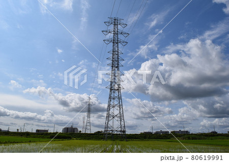 送電塔 高電圧交流 送電塔 高電圧交流 80619991
