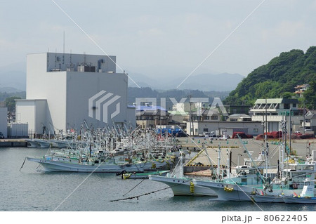 茨城県北茨城市大津町の大津漁港の風景 茨城県北茨城市大津町の大津漁港の風景 80622405