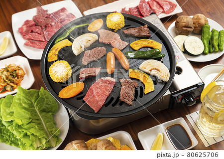 焼き肉　焼肉　おうち焼肉　家焼肉 80625706