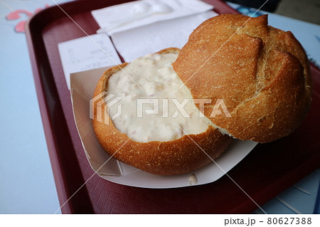 pier39 サンフランシスコ大きなクラムチャウダー pier39 サンフランシスコ大きなクラムチャウダー 80627388