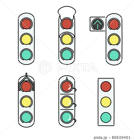 信号機コレクション 豪雪地帯用のイラスト素材 信号機コレクション 豪雪地帯用のイラスト素材