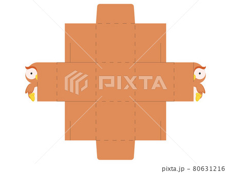 Simple packaging favor box owl design for sweets, candies, small presents, bakery. Party package die cut template, great design for any purposes, birthdays, baby showers, halloween, christmas. Simple packaging favor box owl design for sweets, candies, small presents, bakery. Party package die cut template, great design for any purposes, birthdays, baby showers, halloween, christmas. 80631216
