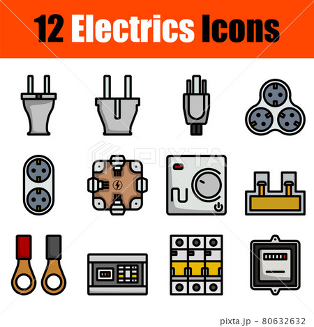 Electrics Icon Set Electrics Icon Set 80632632