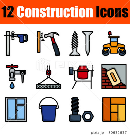 Construction Icon Set Construction Icon Set 80632637