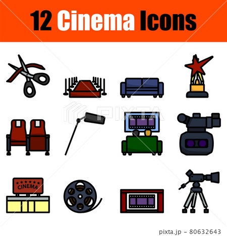 Cinema Icon Set Cinema Icon Set 80632643