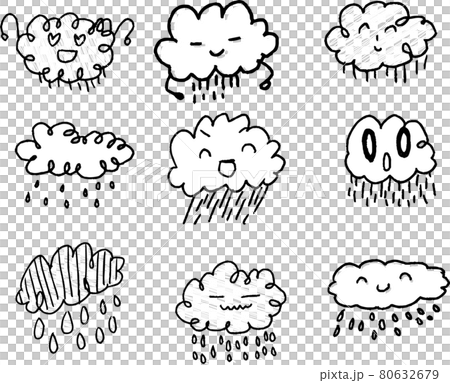 孩子畫的可愛的雲塗鴉集 孩子畫的可愛的雲塗鴉集 80632679