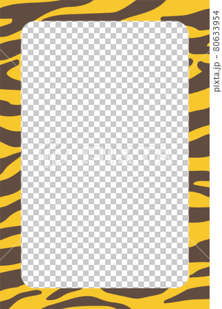 Tiger pattern frame - Stock Illustration [80633954] - PIXTA